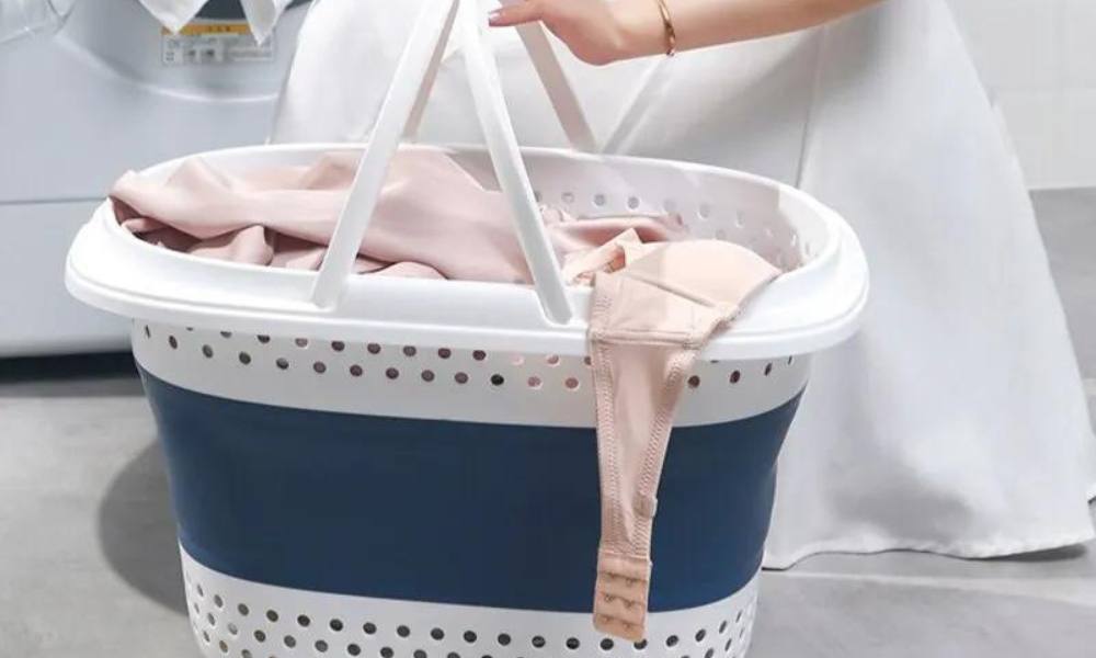 Collapsible Plastic Laundry Basket